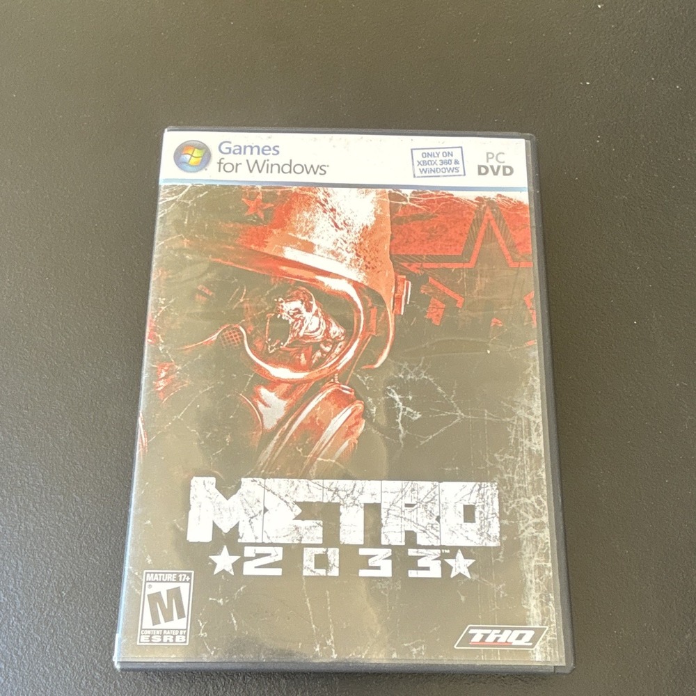 THQ Metro 2033 Metro Series PC DVD-ROM Shooter M Manual Included NTSC-U/C